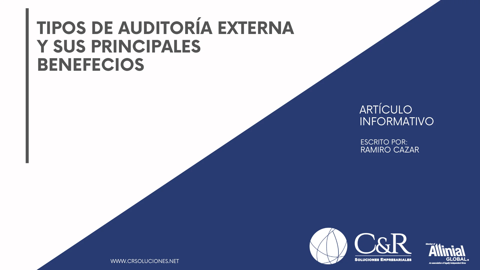 ¿Para Qué Sirve la Auditoría Externa? | CR Soluciones | Ecuador